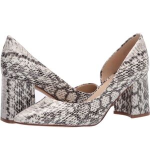 Marc Fisher Snakeskin Block Heel